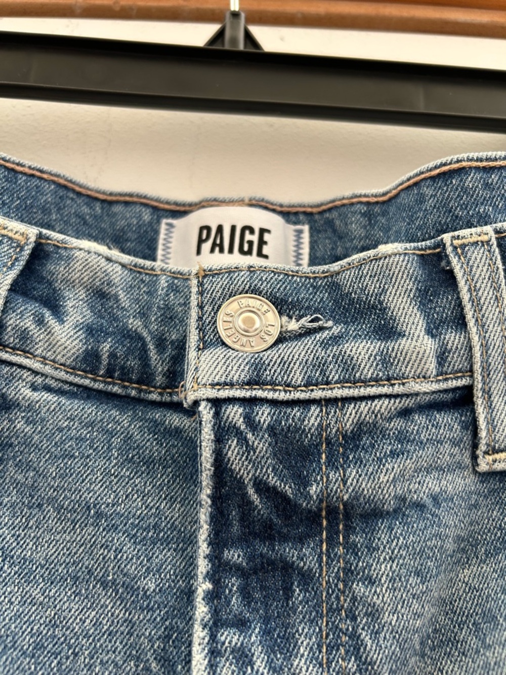 PAIGE Serena Mid-Rise Relaxed-Leg Boyfriend Jeans Size 28 Leela Distressed - Picture 9 of 11